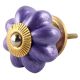 Neon Purple Ceramic Melon Dresser Knob Online